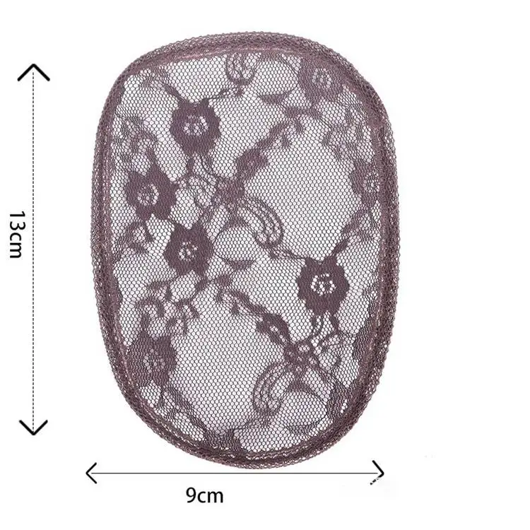 

New Style Wig Hair Net Braided Hair Adjustable Black Elastic Hair Net Hat Flower Lace Mesh Hat Multi-specification Black