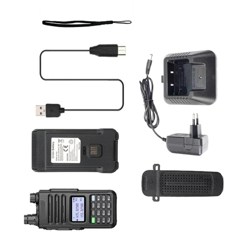 2025 New Double Frequency Two Way Radio Type C Rechargeable Communication Device for UV13