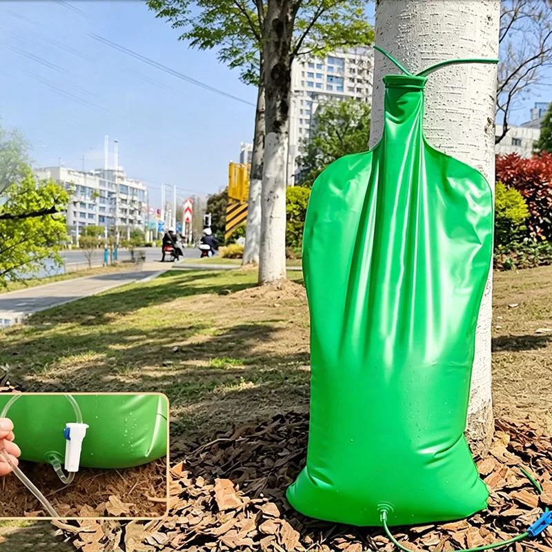 Tree Watering Drip Bag Adjustable Slow Water Supply Pouch Auto Drip Irrigation Water Saving Bag for Large Tree Garden Irrigation