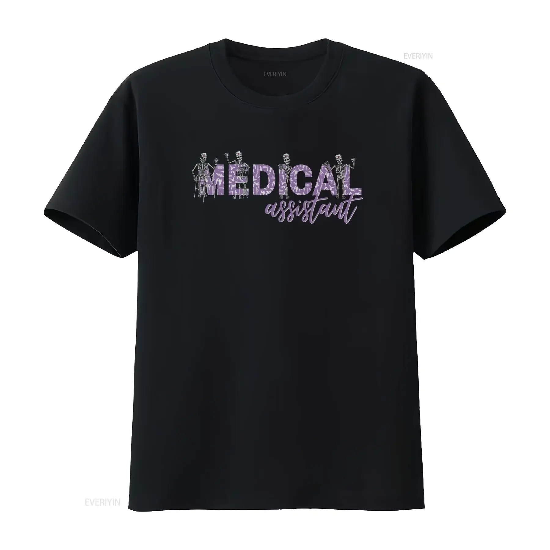 Medical AssistanT T Shirt Skeleton MA Cute For Certified Purple CMA Bones and Crutches CMAA vintage Washed