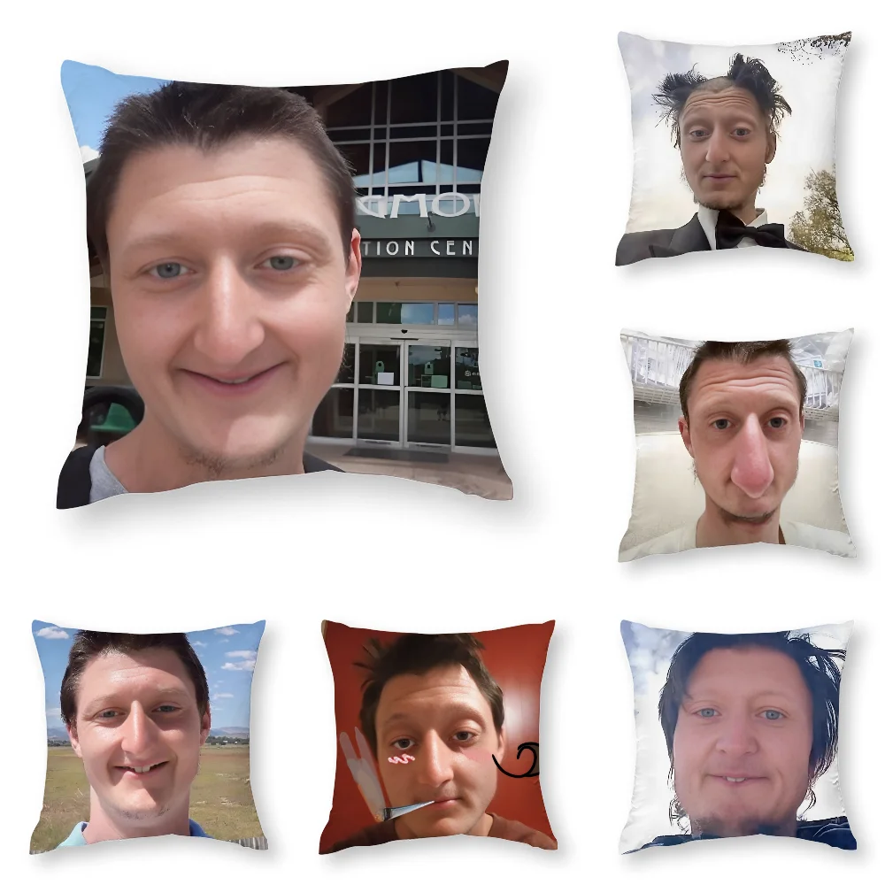 

D-Daniel Larson Selfie Pillow Case 3D Print Polyester Fiber 45*45 cm Home Sofa Throw Pillow Cover Decoration Festival Gift