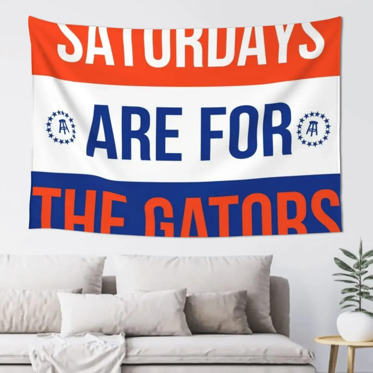 Saturdays are for the Gators Tapestry Wallpaper Bedroom Wall Mural Tapestry