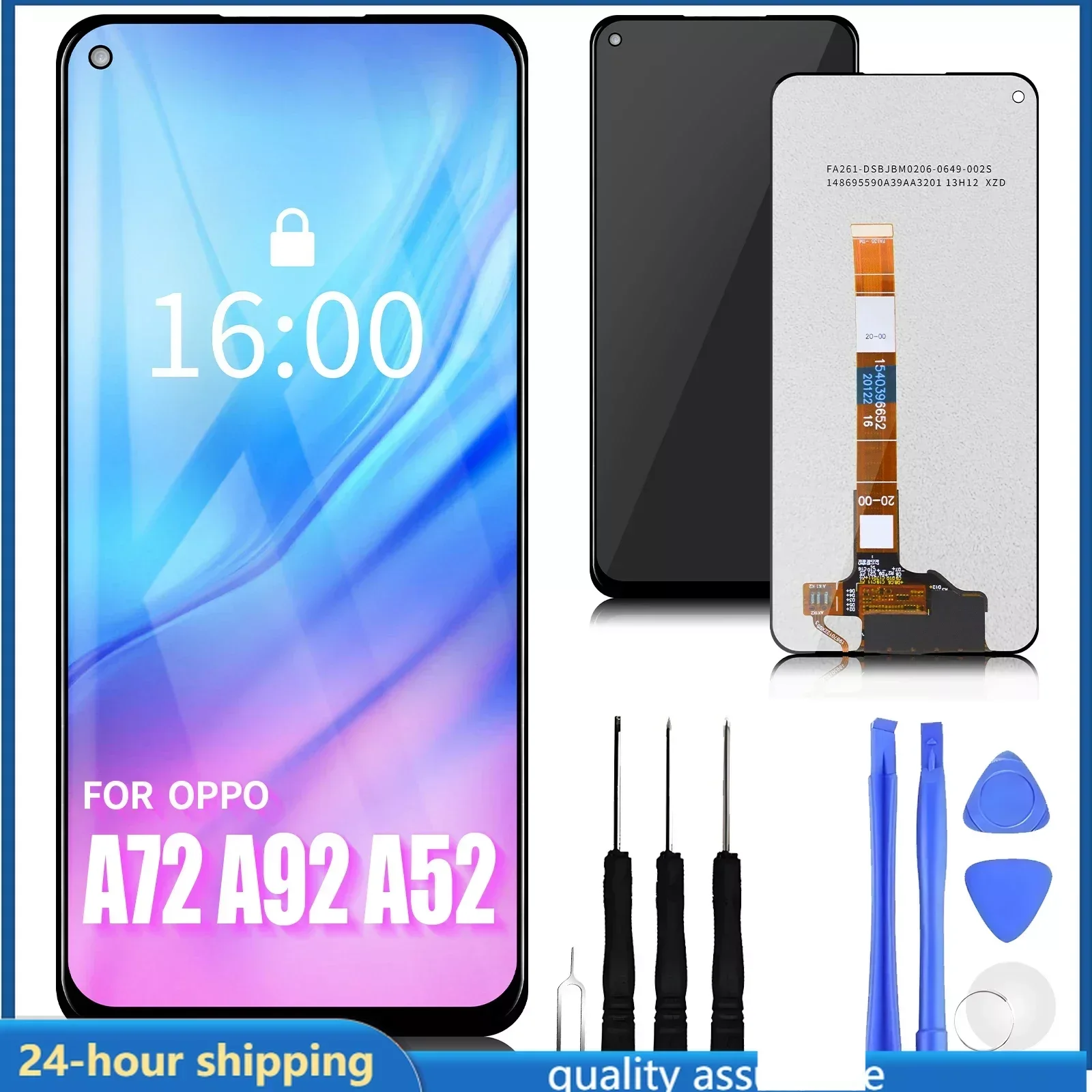 Pantalla LCD Original de 6,5 pulgadas para Oppo A72, A92, A52, 4G, CPH2069, CPH2067, montaje de digitalizador con pantalla táctil, piezas de repuesto