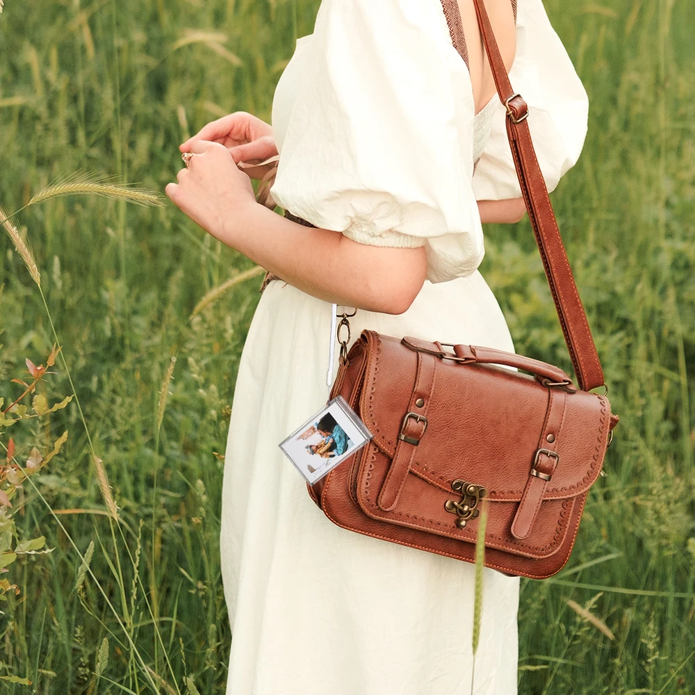 1-10 إطار صور لسطح المكتب من الأكريليك الشفاف مع Ianyard ، Fuji Film Instax Mini 9 8 7s 25 50s ورق صور صغير