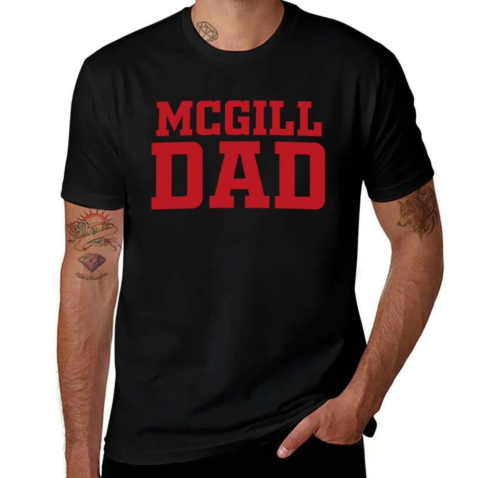 

McGill University DAD T-Shirt anime stuff hippie clothes anime clothes mens workout shirts