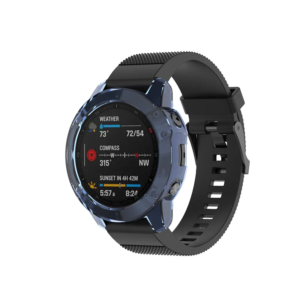 Schutzhüllen für Garmin Fenix 6 Fenix 6S 6X Weiche Kristallklare TPU-Schutzhülle Rahmen Smartwatch-Zubehör Schale – Detail 34