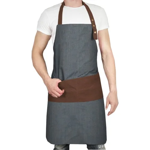 Medusa Forma Pendant Master Chef-Barista-Cook-Barber-Tattoo-Waiter Apron Brown