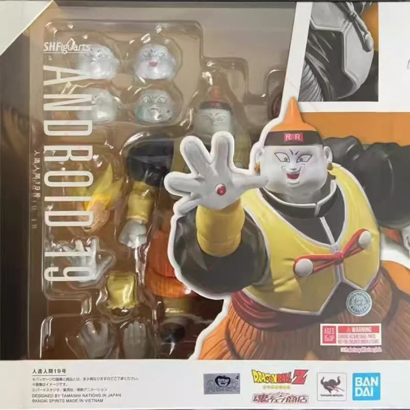 

In Stock Bandai Soul Limited SHF Dragon Ball Z Artificial Man No. 19 Dragon Ball Red Ribbon Legion Figure Collection Gifts