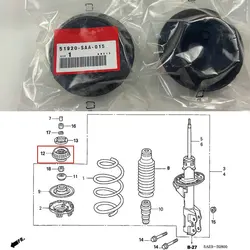 For  FIT   CITY VEZEL  Front shock mount rubber  Damping top glue of shock absorber  Front damping rubber sleeve