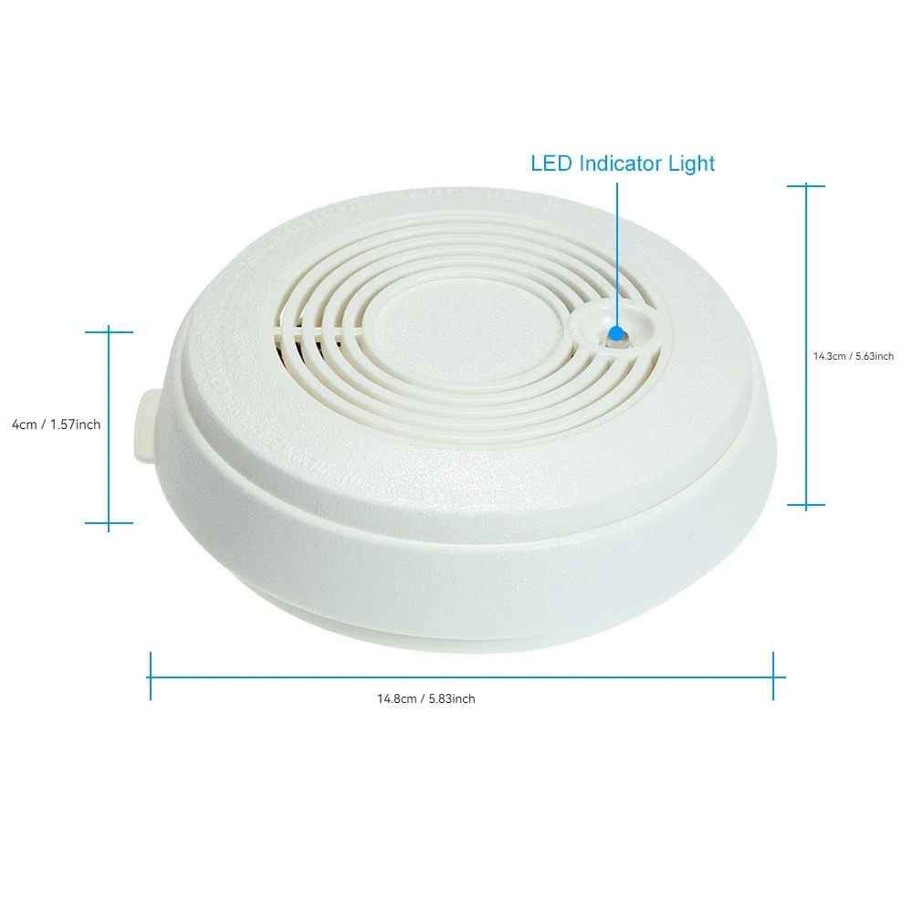 Schnur loser eigenständiger drahtloser Co-Gassen sor und Rauchmelder