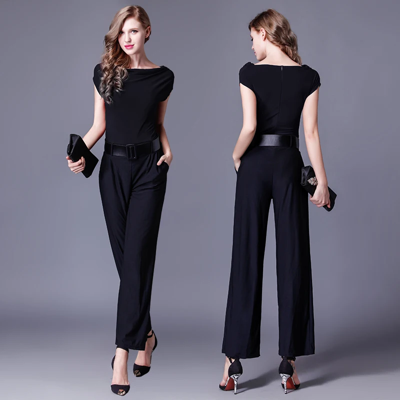 

LaGng ort Sve Женский костюм Rer из эластичной льняной ткани с широкими штанинами и кристаллами, костюм для поездок на работу, с талией