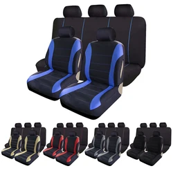 Breathable Fabric Car Seat Covers Full Set Universal Fit Lada Priora Renault Logan Interior Accessories for Trucks and SUV
