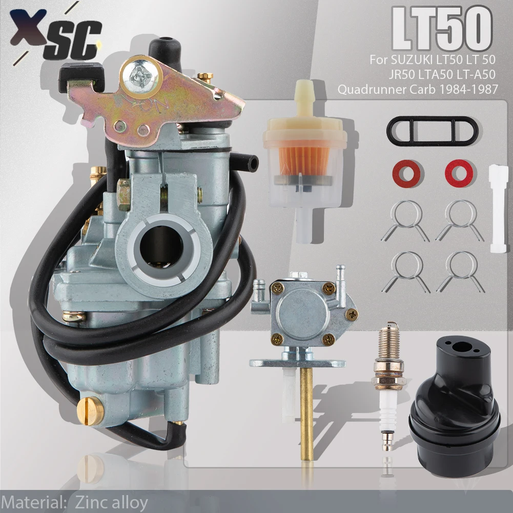 LT 50 Carburetor For Suzuki ATV Quad 50 Miniquad Sport LT50 LT-A50 1984-2005 Motorcycle JR 50 JR50 1984-2006 Dirt Pit Bike