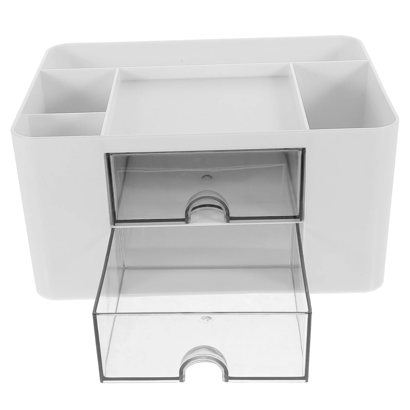 

Plastic Desk ganizer Drawers Large Capacity Storage Box for Office Multi function Stationery Holder White Color