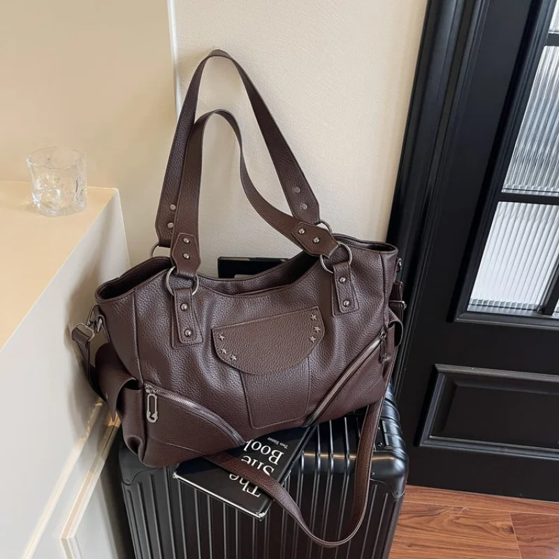 

Элегантная кожаная сумка через плечо для женщин, классическая сумка через плечо, сумка-мессенджер от известного дизайнера, роскошь