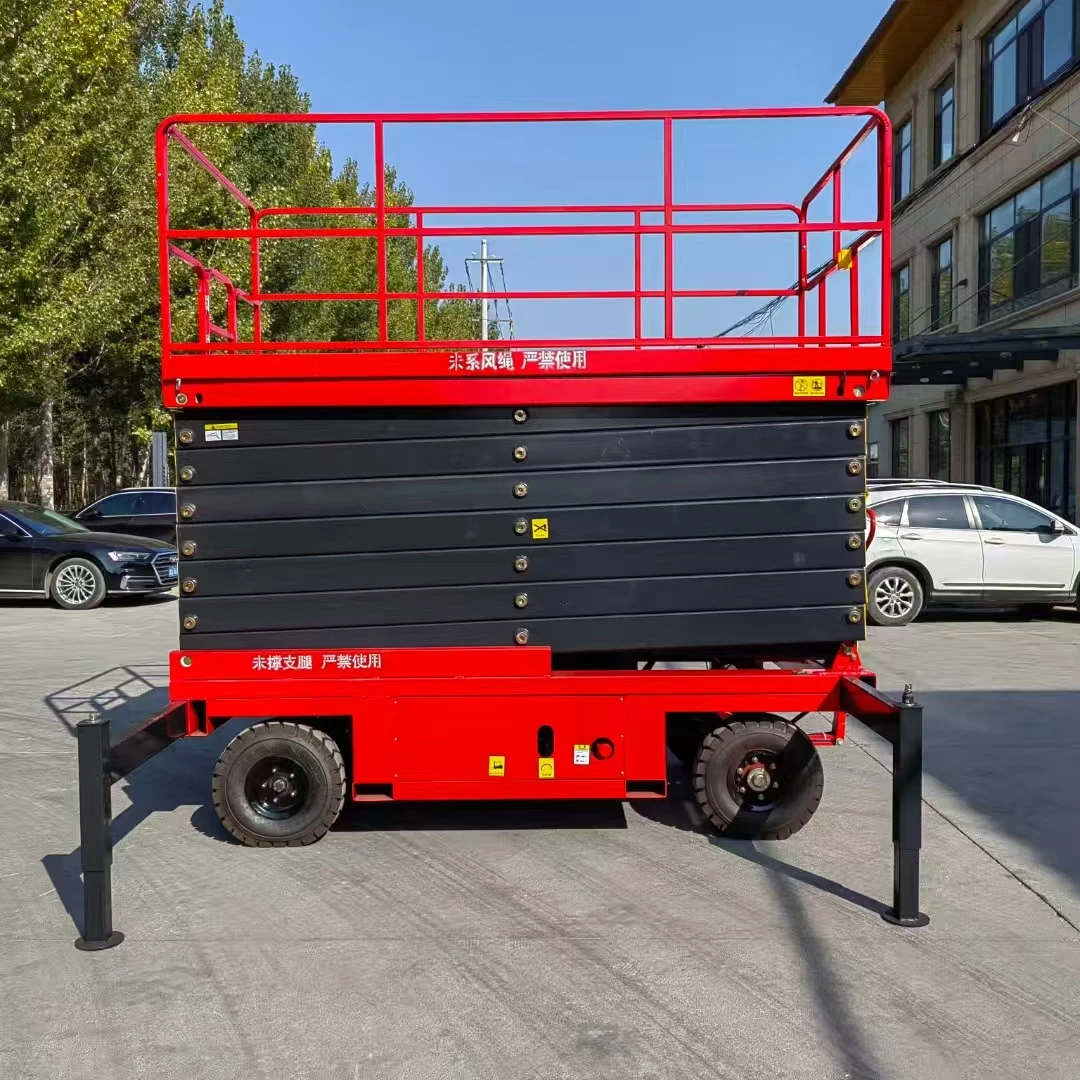 Table élévatrice à ciseaux hydraulique entièrement électrique mini petite Ali 20 pieds 30 pieds 40 pieds