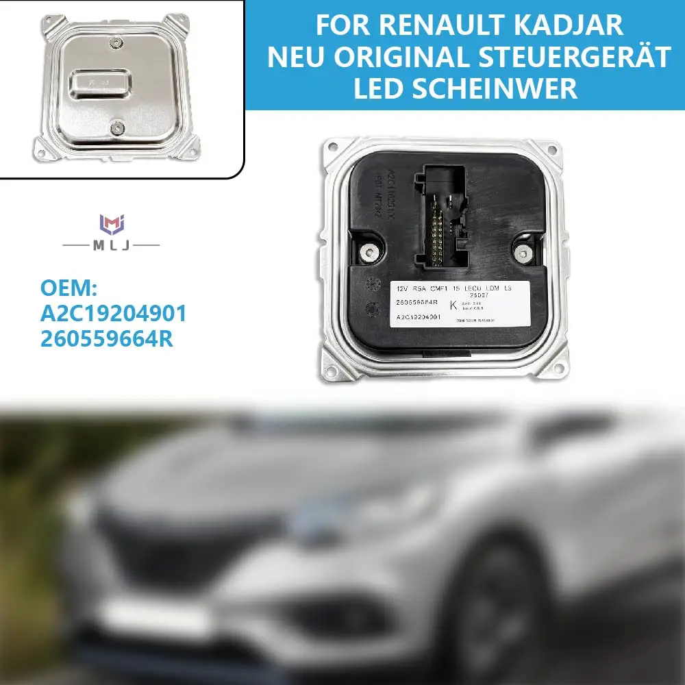 260559664R For Renault Kadjar LED Headlight Drive Control Module Ballast Unit Headlight Daytime Running Light Parts A2C19204901