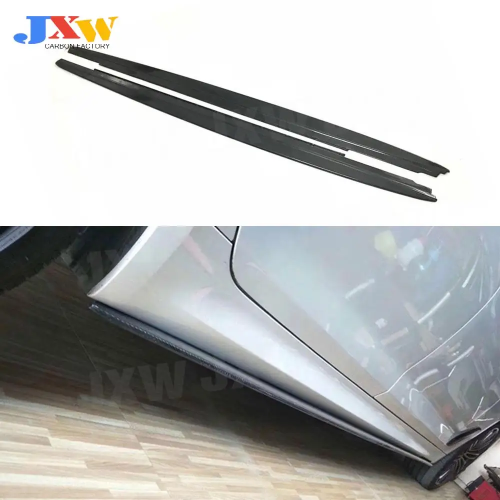 For 5 Series High Quality Carbon Fiber Side Skirts Bumper Lip Spoiler for BMW G30 G31 G38  MTech MSport 2017-2023 FRP Body Kits