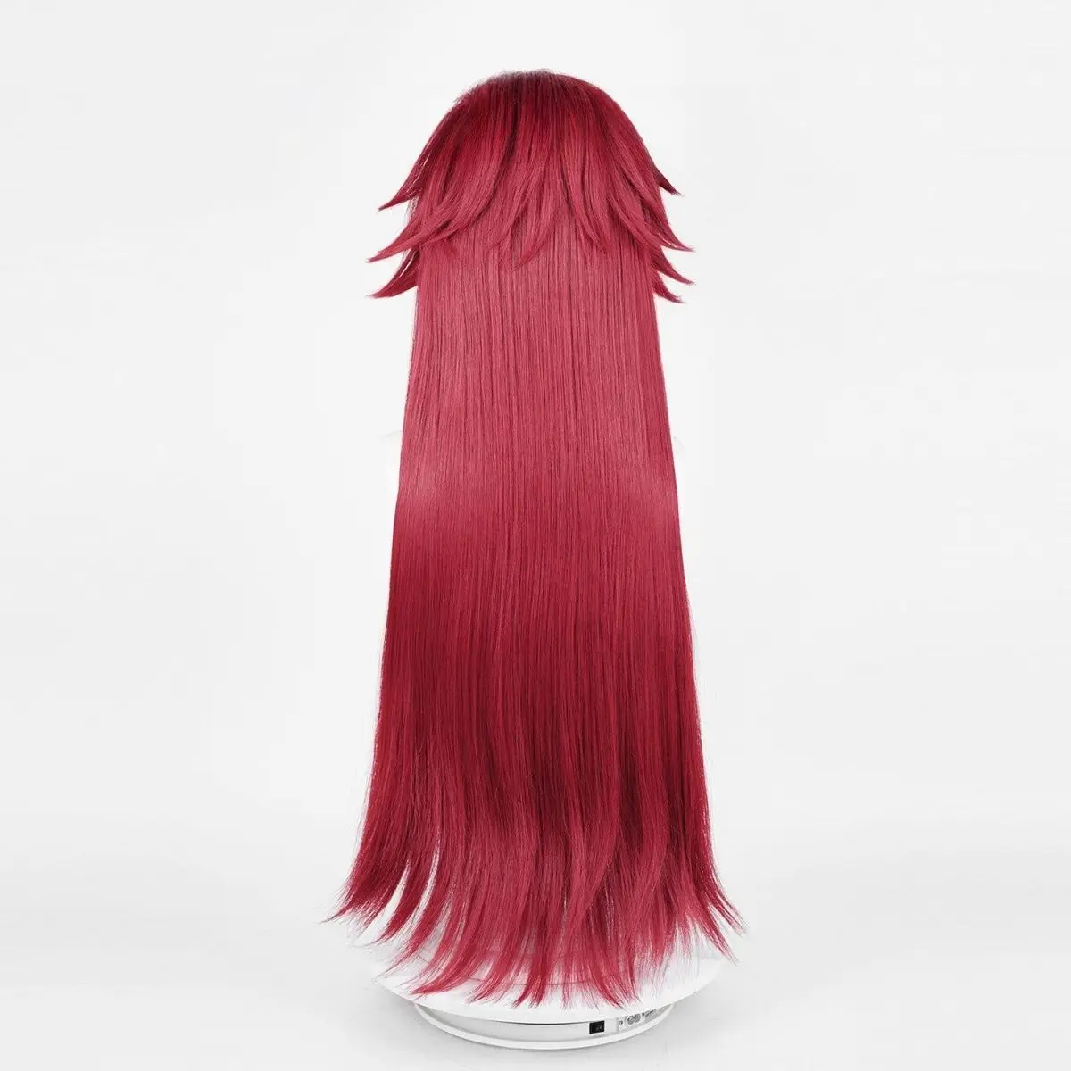 أسود بتلر جريل ساتكليف شعر مستعار تأثيري |   شعر أحمر داكن مع نسيج جلدي صناعي لـ Cos