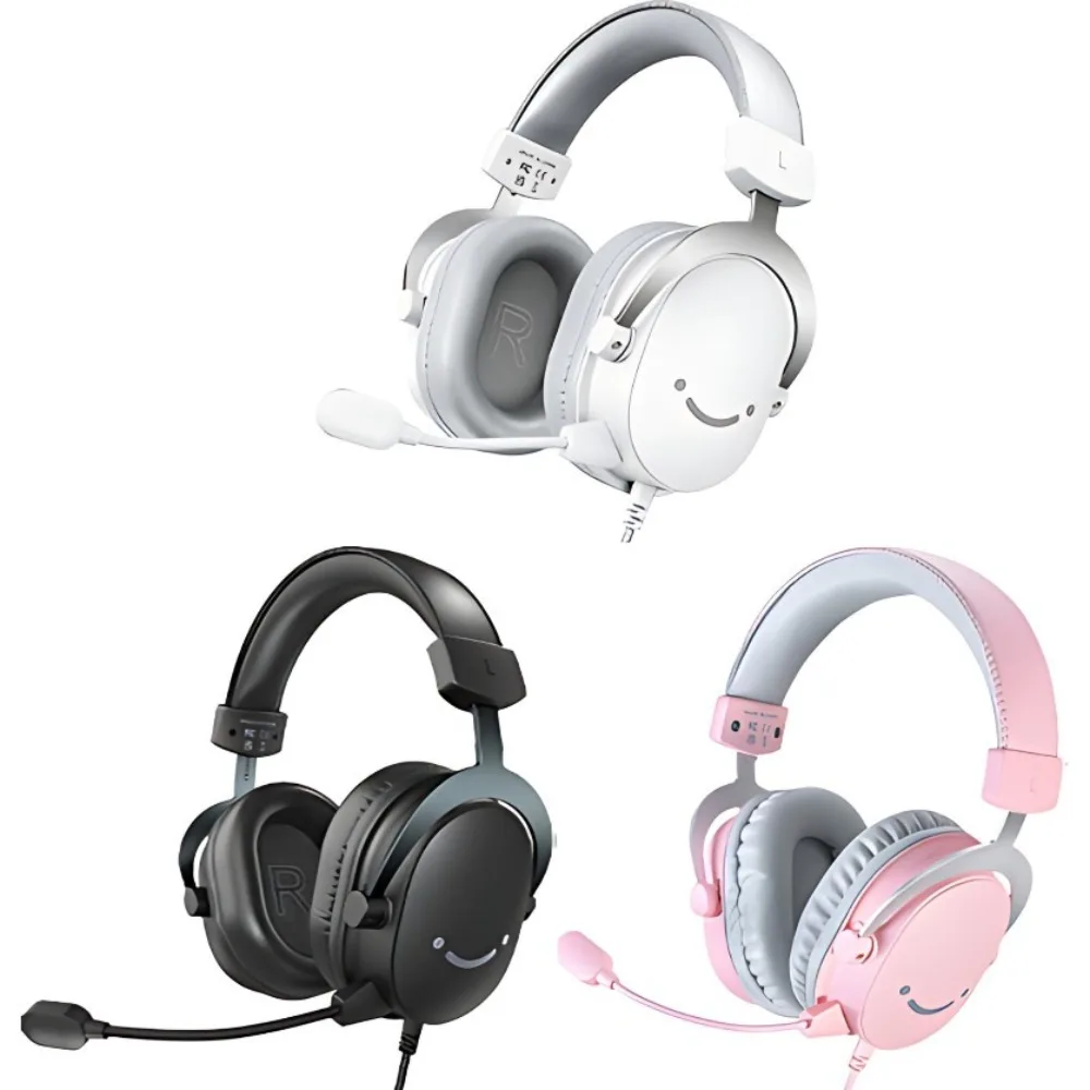 

FIFINE Headphones 7.1 Surround Sound Noise Cancelling Lightweight Wired Gamer Headset 3.5mm Jack Customized Gaming Accessories