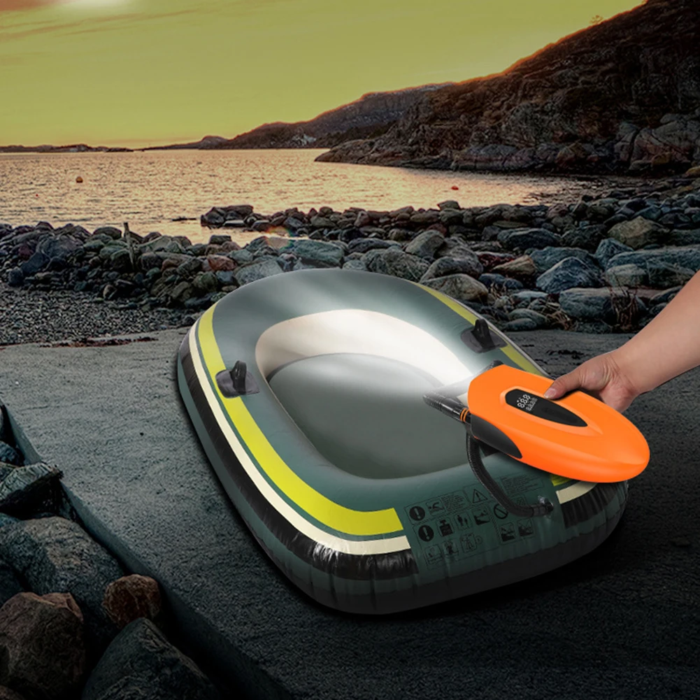 20PSI SUP قارب مضخة قابلة للنفخ مع إيقاف تلقائي مجداف وقوف مجلس مضخة ضاغط هواء محمول ل مرتبة قارب هوائي