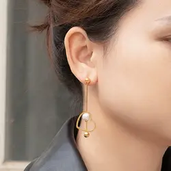 ENFASHION 2023 New Pendientes Heart Drop Earrings For Women Trendy Gold Color Earrings Fashion Jewelry Everydaywear E231498