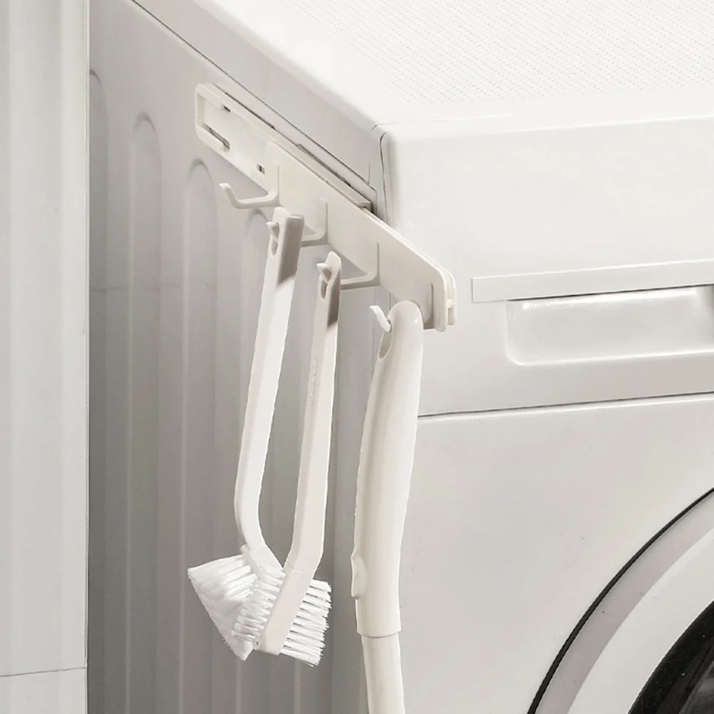 

2Pcs Plastic Door Back Hanger Multipurpose Pull-Out Type Hook for Clothes Bags Kitchen Utensils No Nails Easy Install