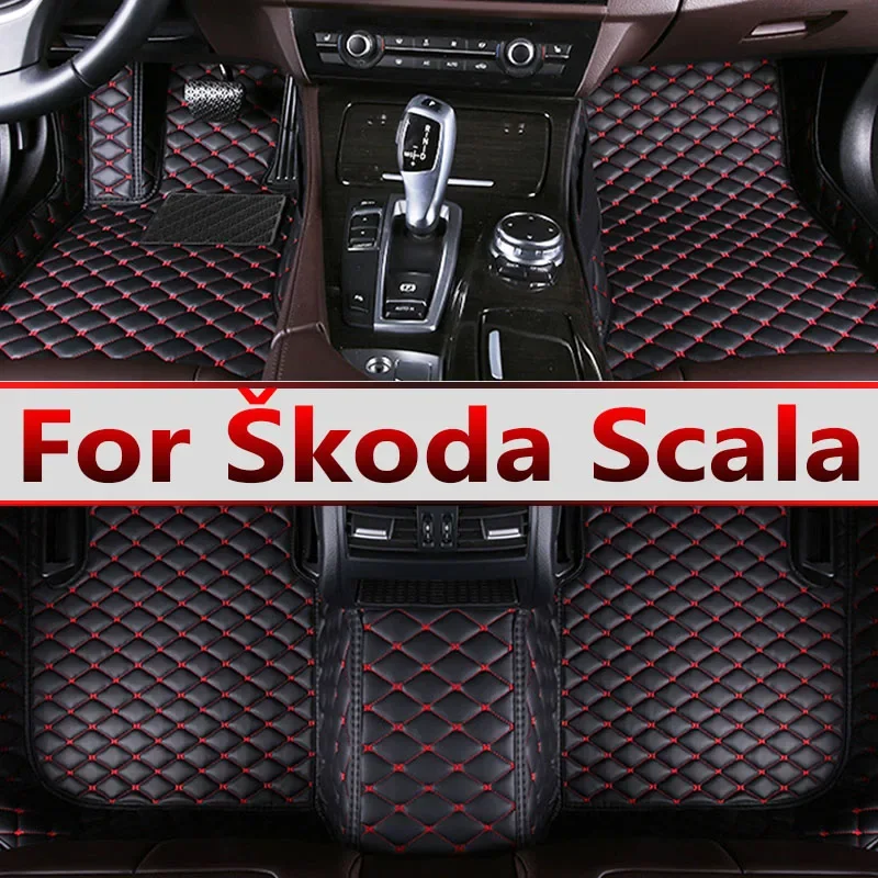 Car Mats Floor For Škoda Scala 2020~2022 Waterproof Rugs Car Floor Mats Foot Mat Cubre Pisos Para Autos Car Accessories Interior