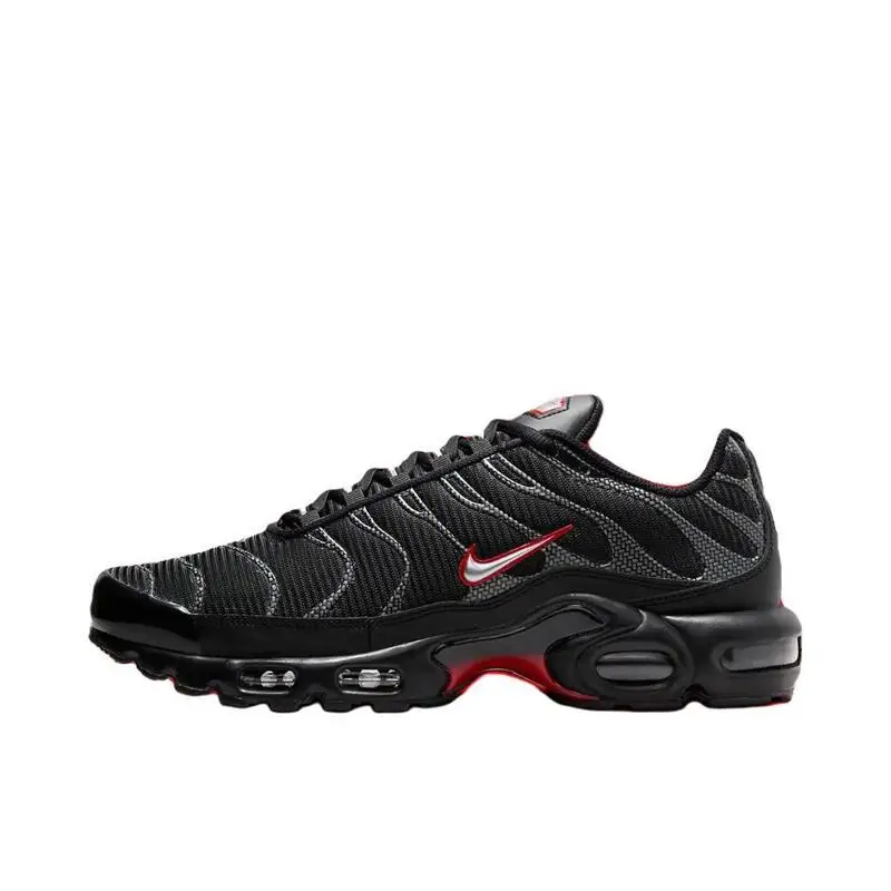 Nike Air Max Plus Men's and Women's Running Shoes Are Non Slip, Durable, Comfortable, Trendy, Versatile, and Casual Black