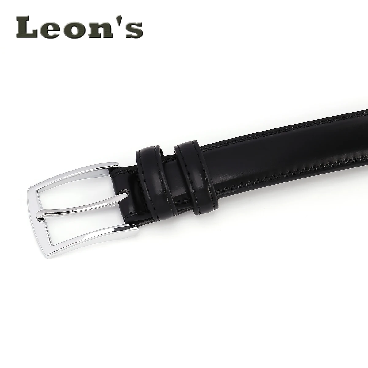 เข็มขัดผู้ชายธุรกิจแฟชั่น หัวเข็มขัดง่ามเดี่ยวทนทาน มีหลายสี เข็มขัดหนังซีรีส์สีเข้ม สวมใส่ทุกวัน