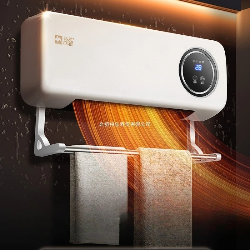 

Настенный обогреватель для ванной комнаты, энергосберегающий вентилятор теплого воздуха с быстрым нагревом, режимом осушения и 12-часовым малошумящим таймером