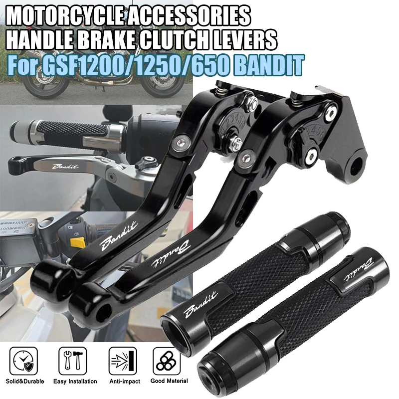 

For Bandit GSF650 07-09 GSF1250 07-15 GSF1200 01-06 Bandit650s 15 Motorcycle Extendable Brake Clutch Levers Handlebar Handle Kit