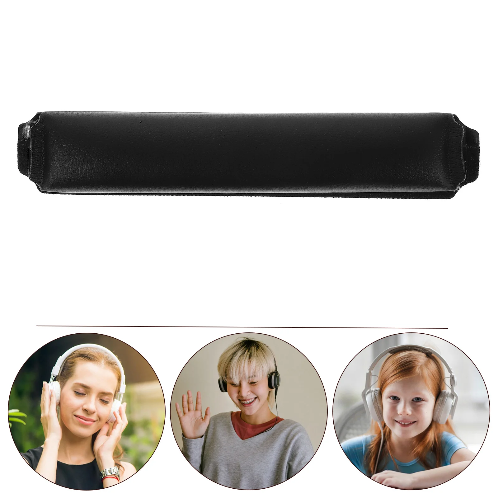 

Headsets Headband Cushion Elastic PU Headphone Headband Cover Protective Comfort Pad Headset Protection Compatible