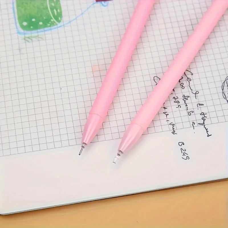 قلم محايد ملون من موراندي، قلم مسامي مدبب فائق الدقة، أدوات مكتبية مدرسية كاواي، مجموعة أقلام محايدة بالحبر الأسود