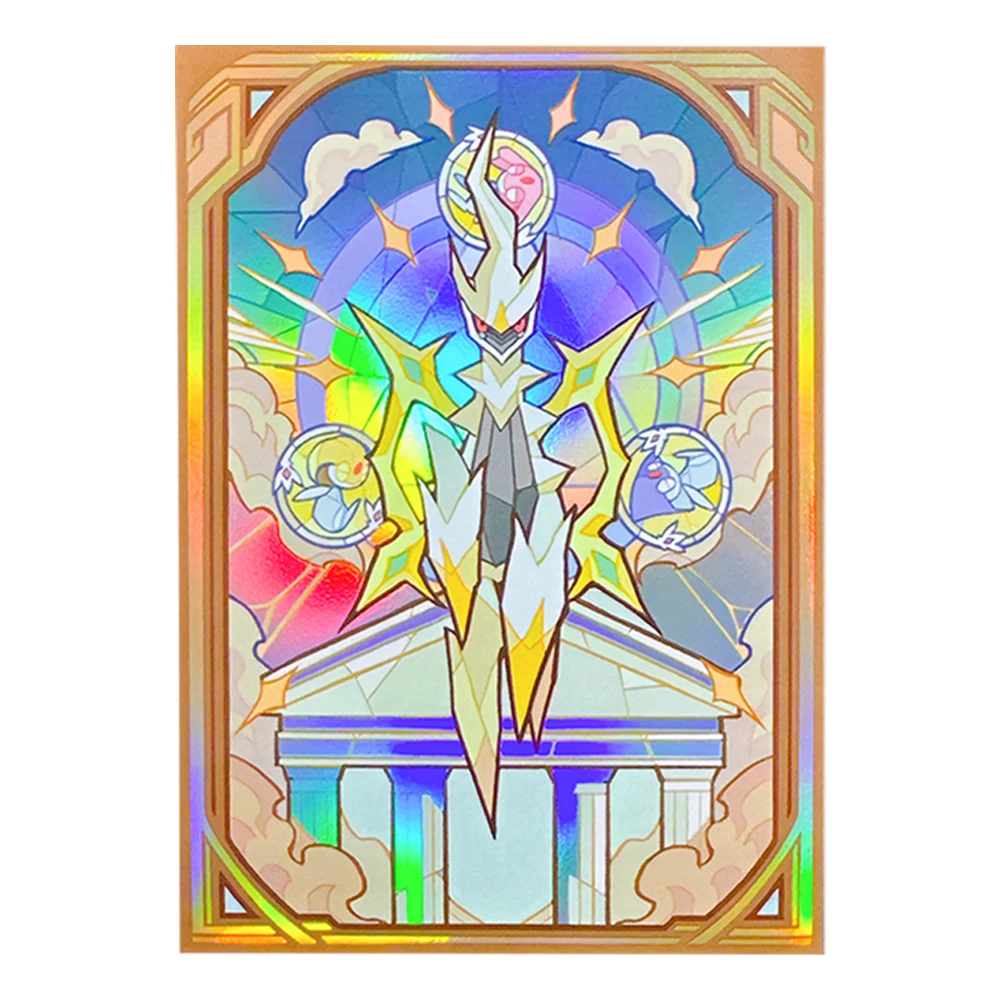 Pokémon Card Sleeve Arceus Glitter PTCG Card Sleeve Official DIY Custom WS Card Cover 66x91