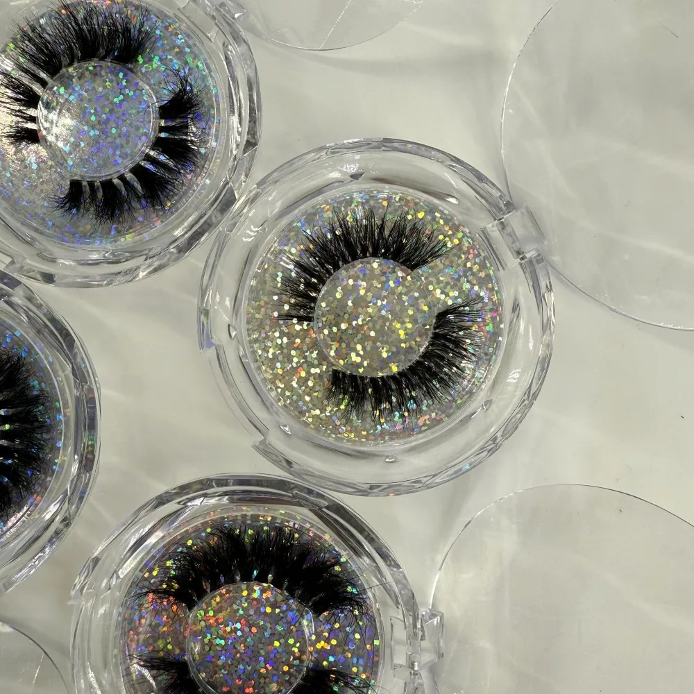 20 paia per lotto Fascia invisibile Ciglia naturali Ciglia di visone Fascia trasparente Ciglia di visone al 100%