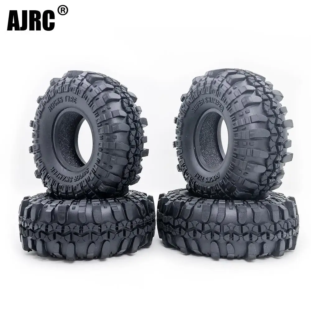 4pcs 1.9 Inch 110mm Rock Crawler Tire Wheel With Solid Beadlock Wheel Rim For 1/10 Axial Trax Trx4 Rc4wd D90 D110 Tf2 Rc Car