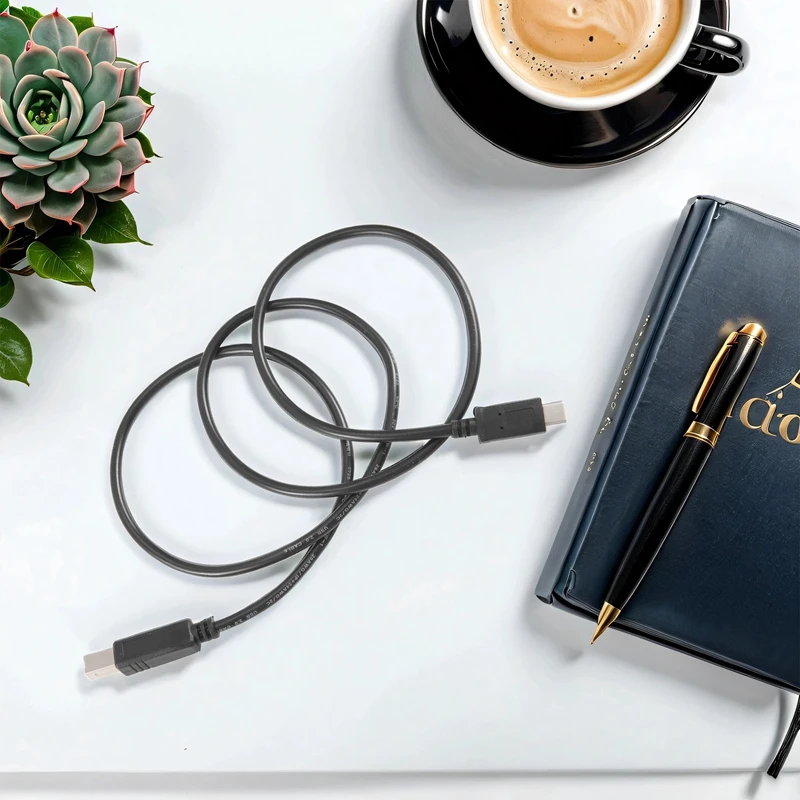 【Superdeals】USB-C USB 3.1 Tipo C Macho para USB 2.0 Tipo B Macho Cabo de Dados Impressora de Telefone