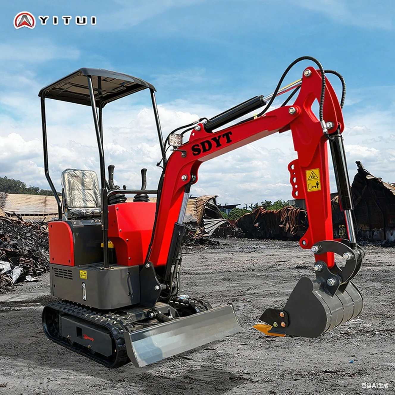 جودة عالية سهلة التشغيل حفارة صغيرة Ce Epa Euro 5 محرك كوبوتا مخصصة 1.5 2.0 طن حفارة صغيرة تسليم سريع