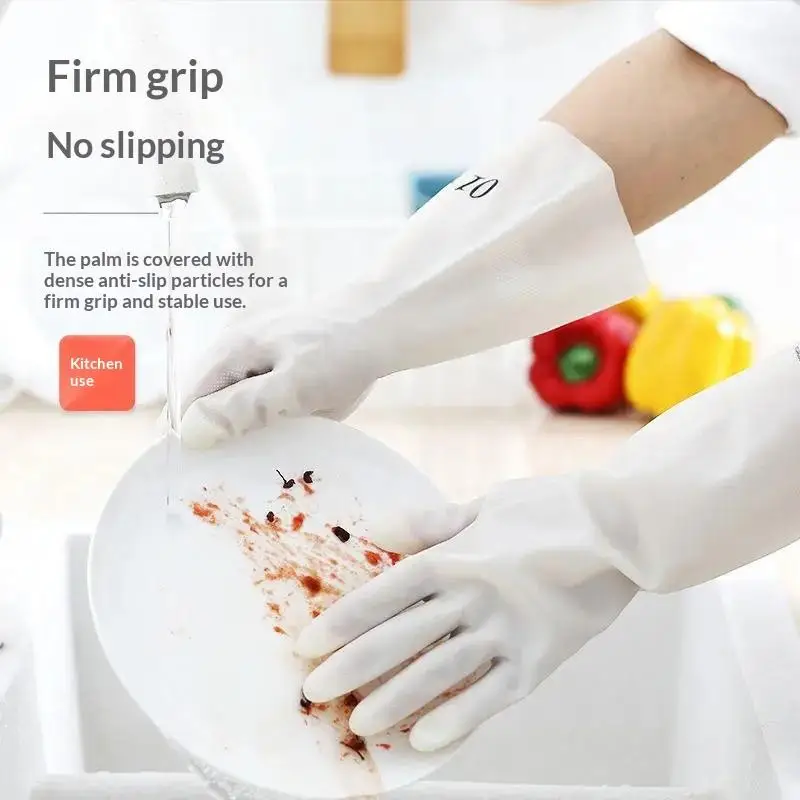 5Pairs Waterproof Silicone Household Gloves Non Slip Design Lovely Prints For Kitchen Dishwashing Daily House Chores