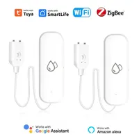 Tuya ZigBee WiFi Smart Water Sensor Leak Detector Flood Water leakage Alarm Smart Life App Control Works With Alexa Google Home