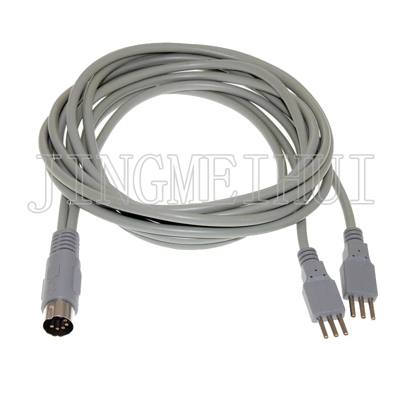 

3-pin double outer wire Electrode cable lead 5P connector EMS electrode connection cable Heating physiotherapy auxiliary cable l