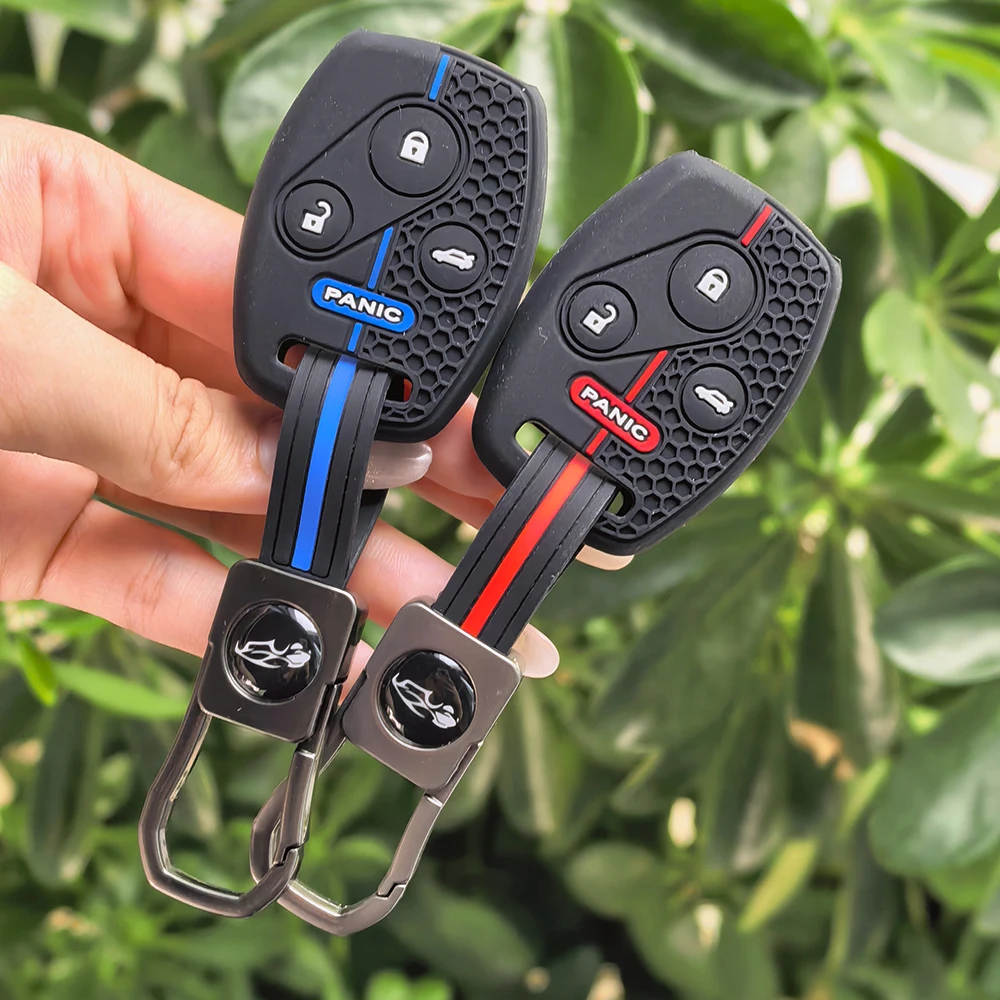 4 Buttons Auto Shell Fob Keychain For Honda Fit CIVIC JAZZ Pilot Accord CR-V Freed Pilot StepWGN Insight Car Key Case Cover