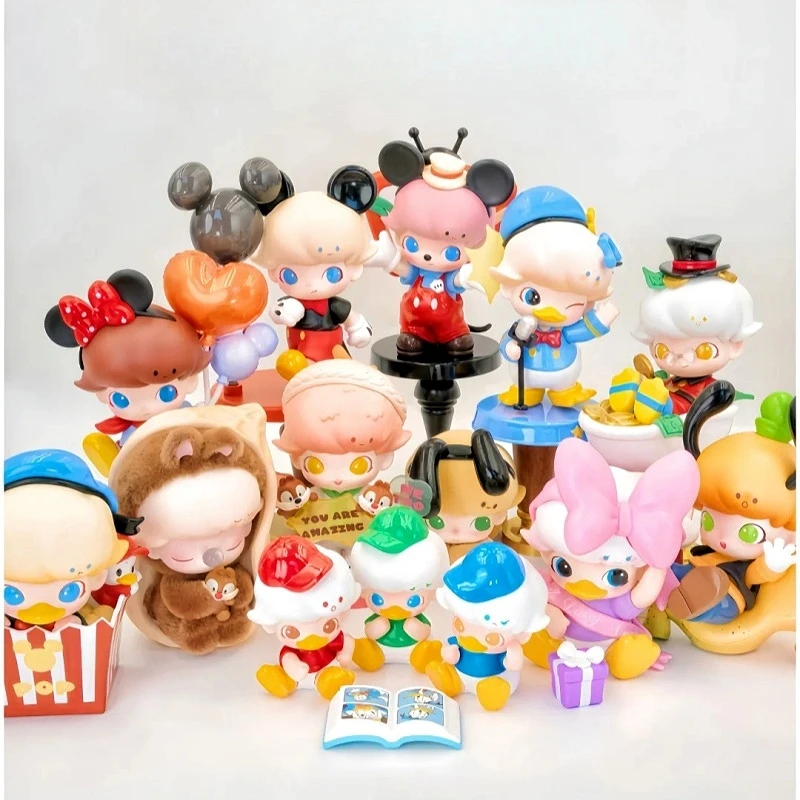 

Genuine Dimoo World × Disney Series Blind Box Cute Action Figure Model Decoration Fans Collection Children Toy Mystery Box Gift