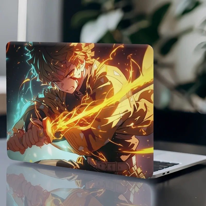 

2 наклейки для ноутбука в стиле аниме Ninja Action — самоклеящиеся, водонепроницаемые и устойчивые к царапинам, устойчивые к ультрафиолетовому излучению, прочный, динамический меч ниндзя