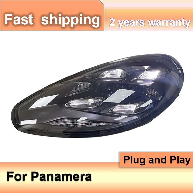 Автомобильные аксессуары для Porsche Panamera 970, фара 2010-2017, фара Panamera 971, DRL, указатель поворота, ближний свет, линза проектора