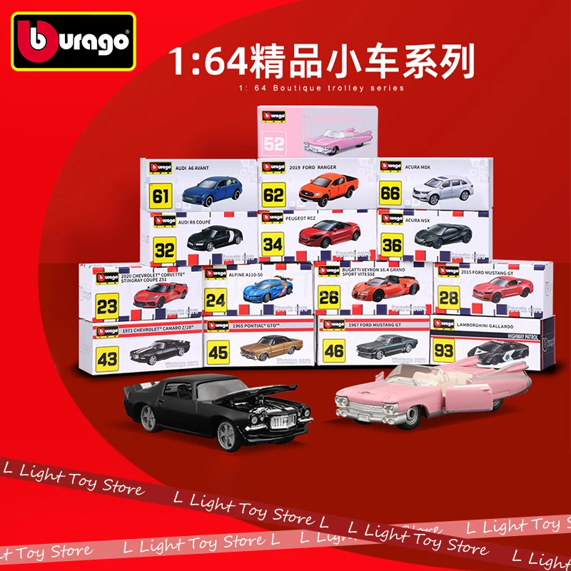 

1:64 Bburago Ferrari Cars Model Porsche 911 Gt2 Rs Multiple Small Alloy Model Toy Gift Scene Decoration Shelbygt500 Acura Mdx