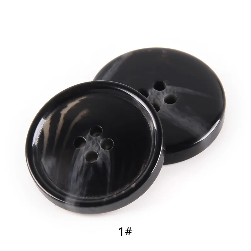 Echte hoornknopset voor colbert, blazer, jas, lichtbruin, zwart, donkerbruin, knopen, naaiaccessoires, 100 st./partij