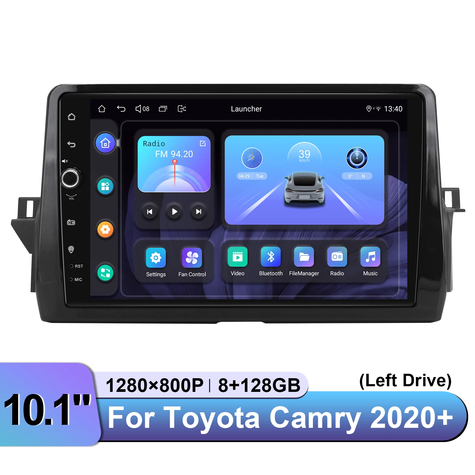 وحدة رأس ترقية نظام صوت السيارة مقاس 10.1 بوصة من Joying لسيارة Toyota Camry 2020+ CarPlay/Android Auto | مخرج HDMI لمسند الرأس #1