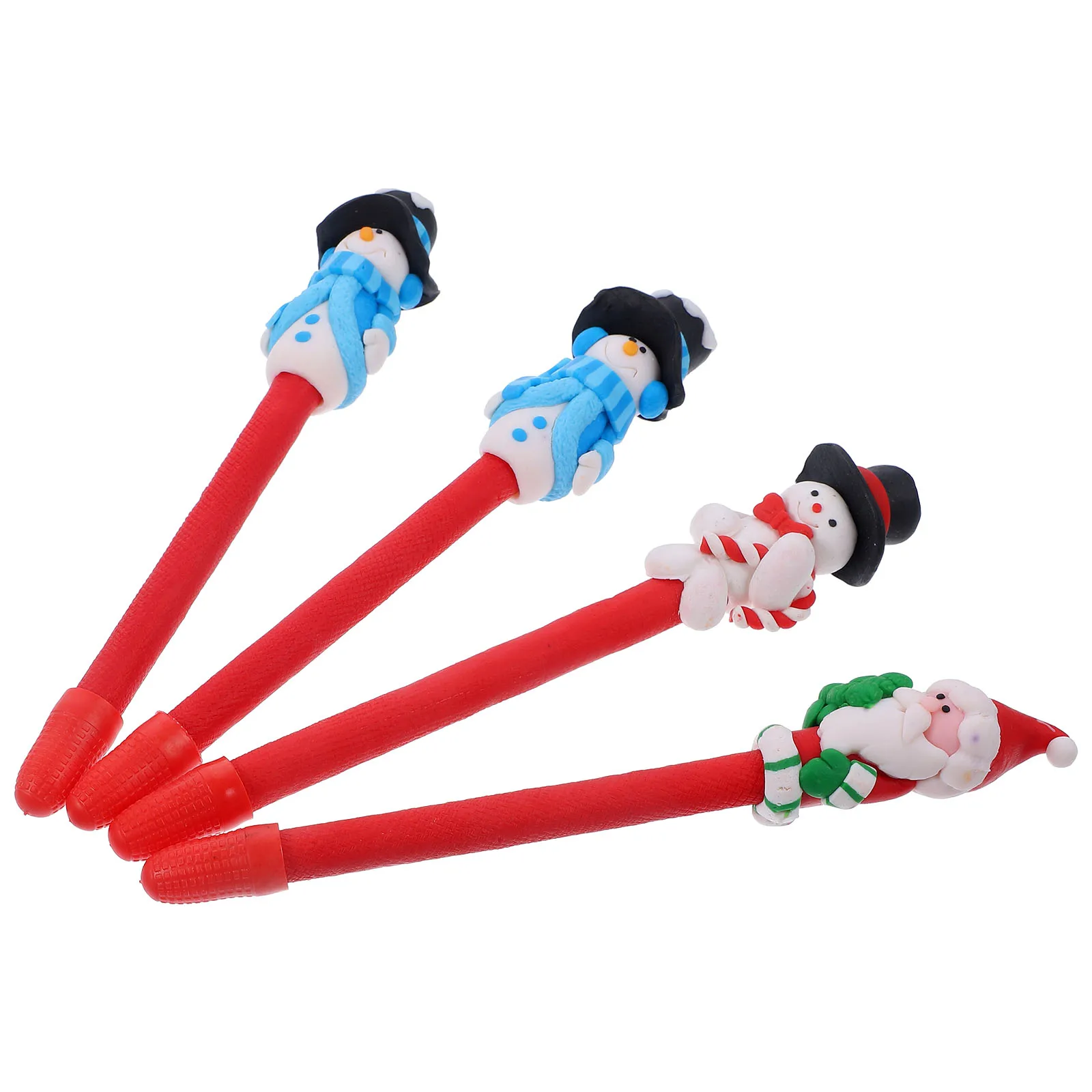 

4 Pcs Christmas Gift Pens Writing Universal Gel Students Supplies Prize Gifts Note Taking Cute Shaped Practical